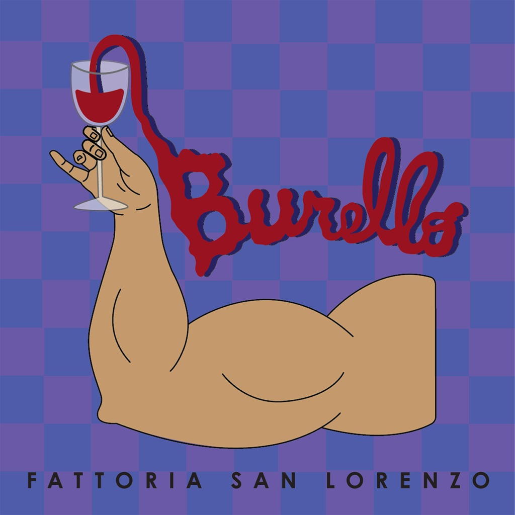 Burello Wine Illustration